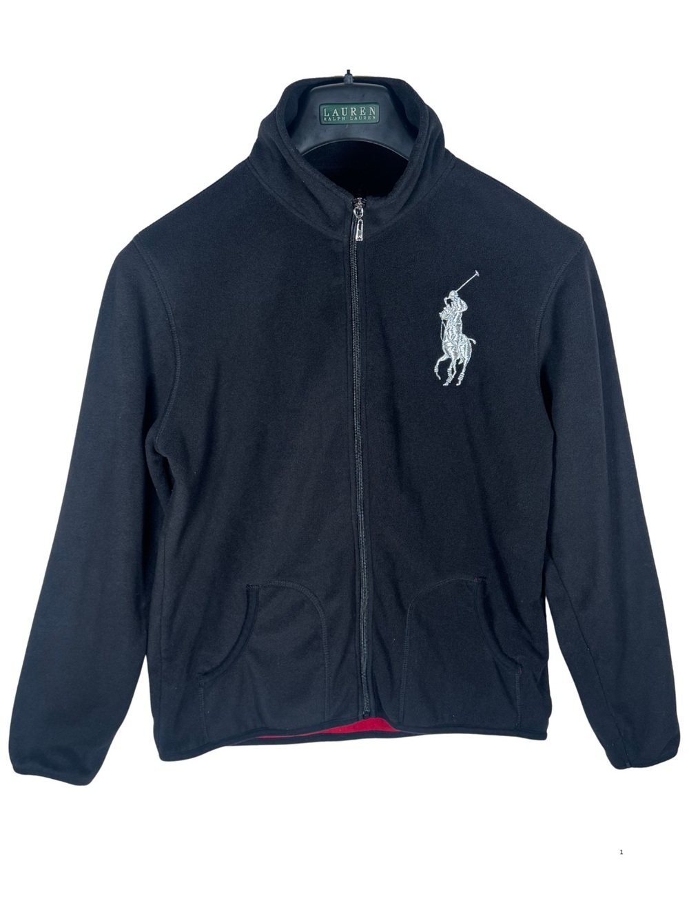 Vintage Polo Ralph Lauren Fleece Jacket Women’s XXL Big Pony Navy